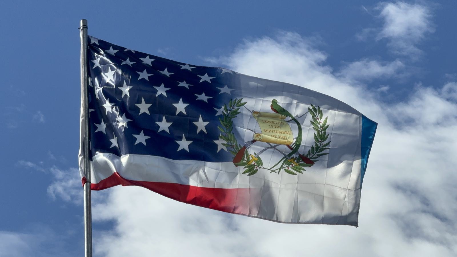 us and guatemala flag aleluya