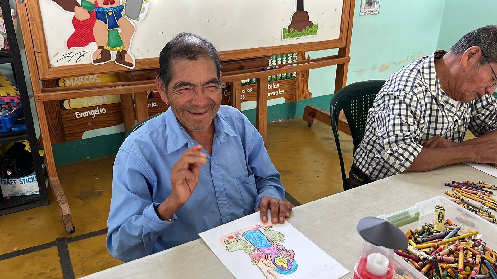 Man drawing - aleluya