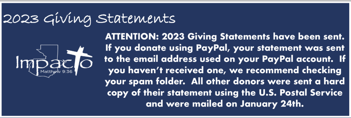 Giving Statement Aleluya